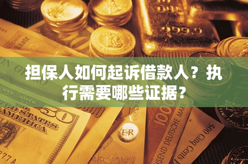 济南担保人如何起诉借款人？执行需要哪些证据？