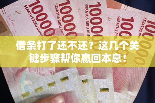 济南借条打了还不还？这几个关键步骤帮你赢回本息！