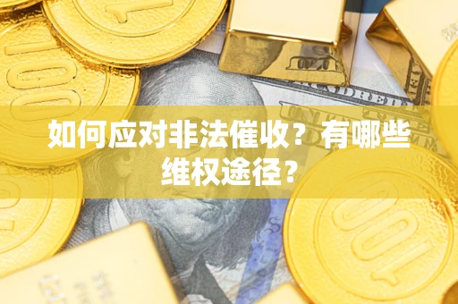 济南如何应对非法催收？有哪些维权途径？