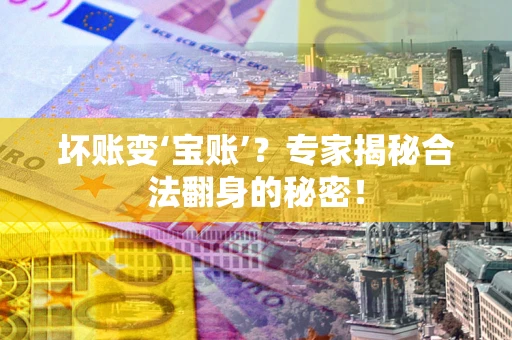 济南坏账变‘宝账’？专家揭秘合法翻身的秘密！