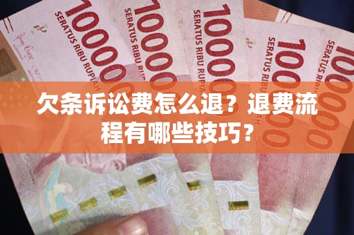 济南欠条诉讼费怎么退？退费流程有哪些技巧？