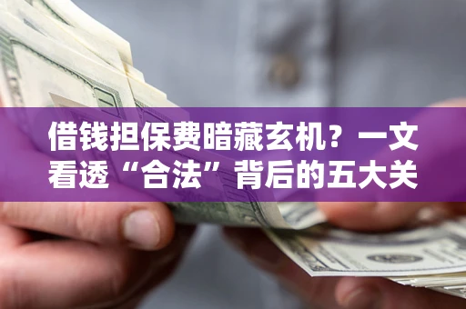 济南借钱担保费暗藏玄机？一文看透“合法”背后的五大关键陷阱