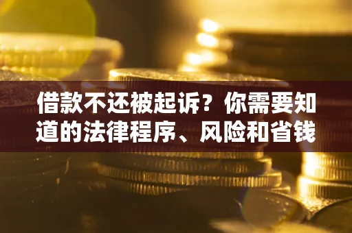 济南借款不还被起诉？你需要知道的法律程序、风险和省钱技巧